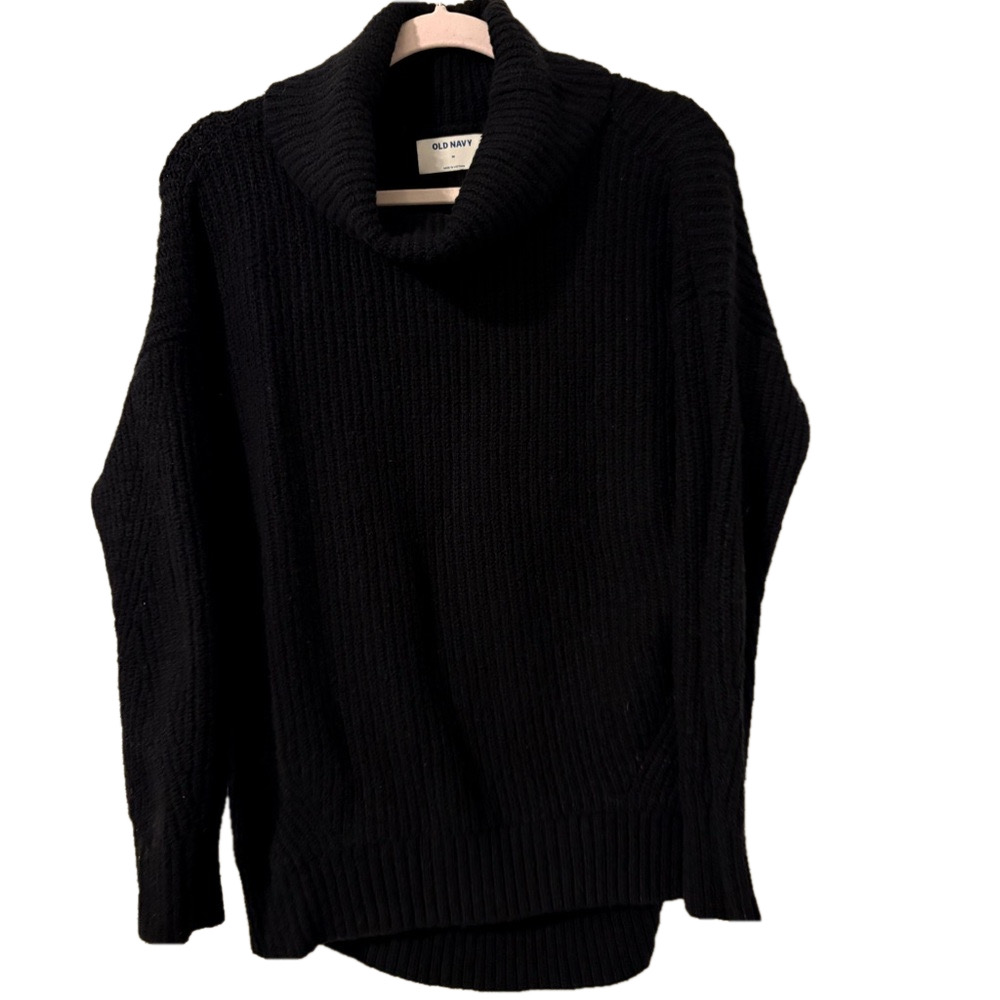 Old Navy Black Ribbed Sweater
